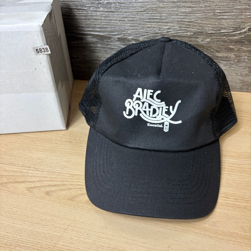 Alex Bradley Hat Cap Snap Back Black Trucker Adjustable - Picture 10 of 10